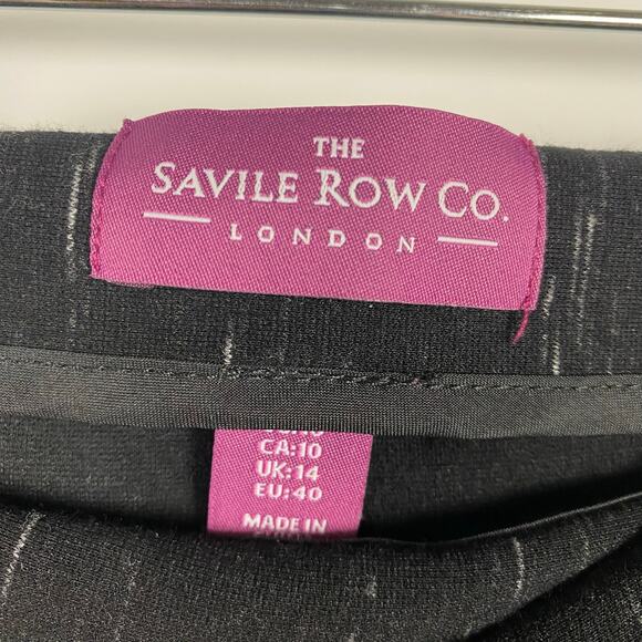 The Savile Row Co Scratched Marble Space Dye Pencil Skirt Black Womens Size 10 - Picture 6 of 10